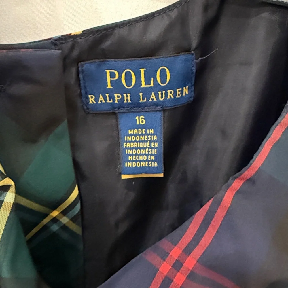 Polo Ralph Lauren sz 16 Girls tartan Dress